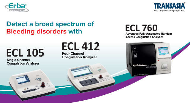 Transasia's ECL range of caogulation analyzers